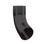 Lindab Steel Downpipe Bend with Socket 70 - 75mm Coffee Brown