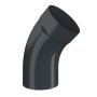 Lindab Steel Downpipe Bend with Socket 45 - 75mm Anthracite Grey