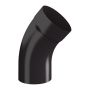 Lindab Steel Downpipe Bend with Socket 45 - 75mm Coffee Brown