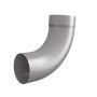 Lindab Steel Downpipe Bend with Socket 85 - 75mm Anthracite Metallic