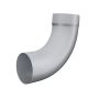 Lindab Steel Downpipe Bend with Socket 85 - 75mm Silver Metallic