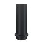 Lindab Steel Drain Shoe - 75mm Matte Black