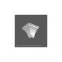 Cornice Moulding Exterior Angle - 90 Degree for C820 Cornice White
