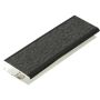 FloPlast Shiplap Cladding Two Part Top Edge Trim - 5mtr Black Ash Woodgrain