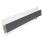 FloPlast Shiplap Cladding Centre Joint Trim - 5mtr Anthracite Grey Woodgrain