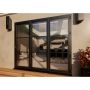 Heritage Aluminium Bifold Door Part Q Compliant - 2400mm Grey - 3 Right