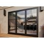 Heritage Aluminium Bifold Door Part Q Compliant - 2700mm Grey - 3 Left
