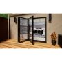 Heritage Aluminium Bifold Door Part Q Compliant - 2700mm Grey - 3 Left