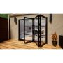 Heritage Aluminium Bifold Door - 2700mm Black - 3 Right