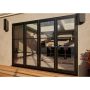 Heritage Aluminium Bifold Door Part Q Compliant - 3000mm Grey - 3 Left 1 Right