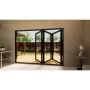 Heritage Aluminium Bifold Door Part Q Compliant - 3000mm Black - 3 Left