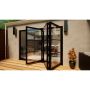Heritage Aluminium Bifold Door Part Q Compliant - 3000mm Black - 3 Right