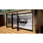 Heritage Aluminium Bifold Door - 4200mm Black - 5 Left