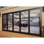 Heritage Aluminium Bifold Door Part Q Compliant - 4200mm Grey - 5 Left