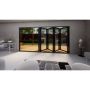 Heritage Aluminium Bifold Door Part Q Compliant - 4200mm Grey - 5 Left