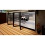 Heritage Aluminium Bifold Door Part Q Compliant - 4800mm Black - 5 Left