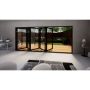 Heritage Aluminium Bifold Door - 4800mm Black - 5 Right