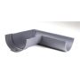 Cast Iron Deep Half Round Gutter Right Hand Angle - 90 Degree x 125mm Primed