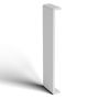 410mm White Fascia Capping Box End Board - 10mm x 1.25mtr