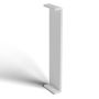 410mm White Fascia Capping Box End Board - 10mm x 1.25mtr