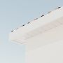 410mm White Fascia Capping Box End Board - 10mm x 1.25mtr