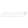 PVC Architrave - 90mm x 5mtr Anthracite Grey Woodgrain