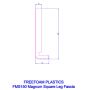 150mm Black Ash Woodgrain Fascia Board - 18mm x 5mtr