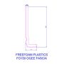 150mm White Ogee Fascia Capping Board - 10mm x 5mtr