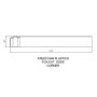 White Ogee Fascia Corner - 300mm