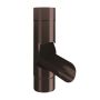 Lindab Steel Adjustable Diverter - 75mm Coffee Brown