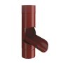 Lindab Steel Adjustable Diverter - 75mm Dark Red