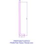 250mm White Fascia Capping Board - 10mm x 5mtr