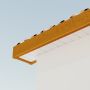 400mm Golden Oak Fascia Capping Box End Board - 10mm x 1.25mtr