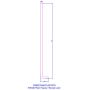 400mm Golden Oak Fascia Capping Box End Board - 10mm x 1.25mtr