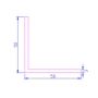 PVC Rigid Angle - 50mm x 5mtr White
