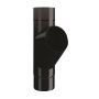 Lindab Steel Downpipe Branch 87mm - 87mm Black