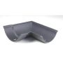 Cast Iron Beaded Half Round Gutter Right Hand Angle - 90 Degree x 115mm Primed