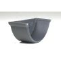 Cast Iron Beaded Half Round Gutter Internal Stopend - 115mm Primed