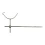 Cast Iron Beaded Half Round Gutter Rise & Fall Bracket - 125mm Galvanised