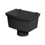 FloPlast 110mm Industrial/Xtraflo Downpipe Kit - Hopper w Access Pipe - Black