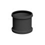 FloPlast 110mm Industrial/Xtraflo Downpipe Kit - Hopper - Black