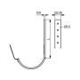 Lindab Steel Gutter 70mm Flex-Fit Fascia Bracket - 125mm Tile Red