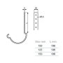 Lindab Magestic Steel Gutter 200mm Rafter Bracket - 150mm Galvanised