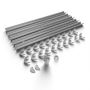 Galeco Steel Half Round Gutter Kit Galvanised - 120mm Diameter