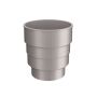 Lindab Steel Drain Connector - Silver Metallic
