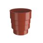 Lindab Steel Drain Connector - Tile Red