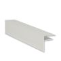 Exitex Aluminium F Section - 10mm x 3mtr White