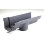 Cast Iron Notts Ogee Gutter Running Outlet - 115mm for 65mm Downpipe Primed