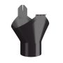 Lindab Steel Gutter Outlet 75mm - 150mm Coffee Brown