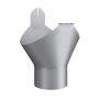 Lindab Magestic Steel Gutter Outlet 75mm - 150mm Galvanised
